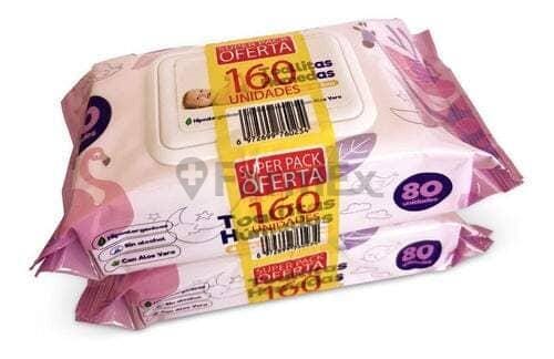 Pack Toallitas Húmedas "Con Aceite de Emú" Tropical x 80 unidades c/u Farmex-Pluxee-Persistente